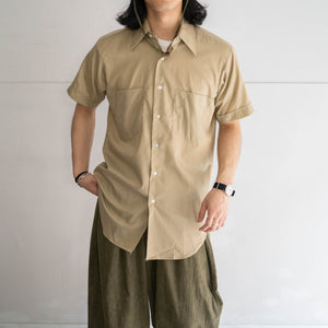 1970s USA beige color short sleeve shirt 'union made'