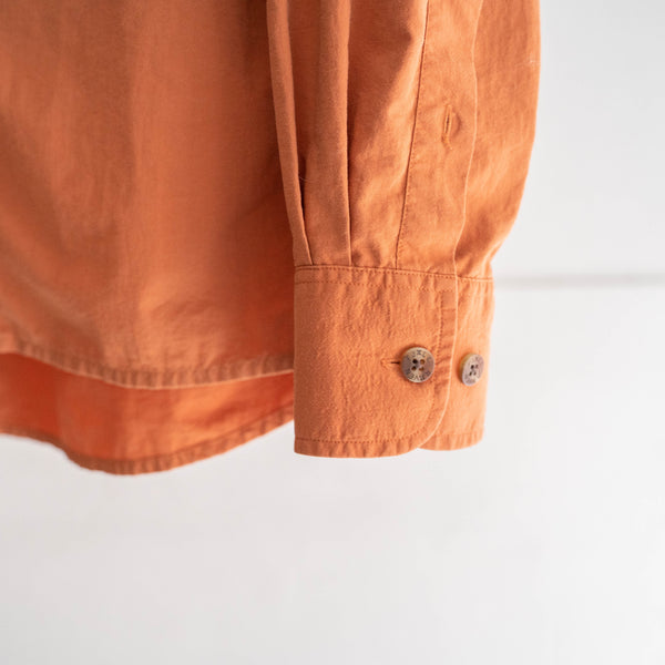 around 1980s 'FJALL RAVEN' orange color nylon shirt