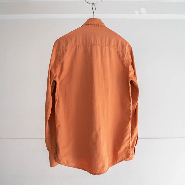 around 1980s 'FJALL RAVEN' orange color nylon shirt