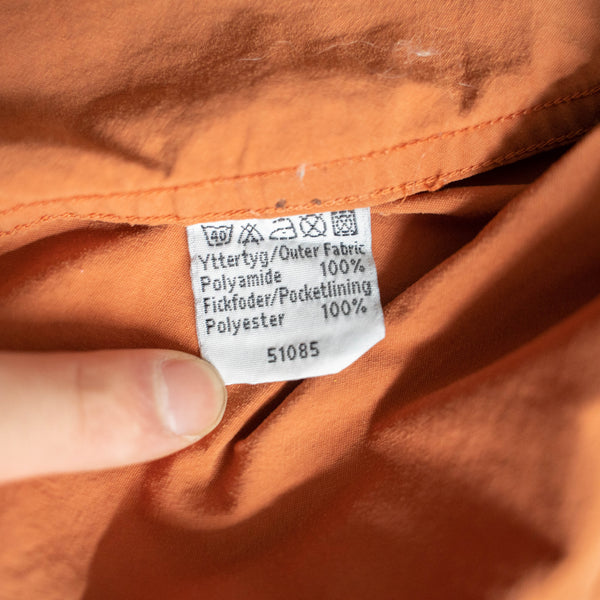 around 1980s 'FJALL RAVEN' orange color nylon shirt