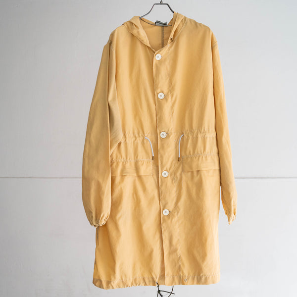 2000s Dutch military smoky yellow color snow parka -pocket remake-