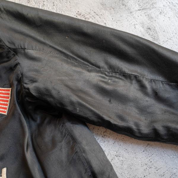1950-60s Germany black satin souvenir jacket