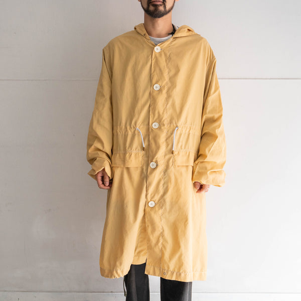 2000s Dutch military smoky yellow color snow parka -pocket remake-