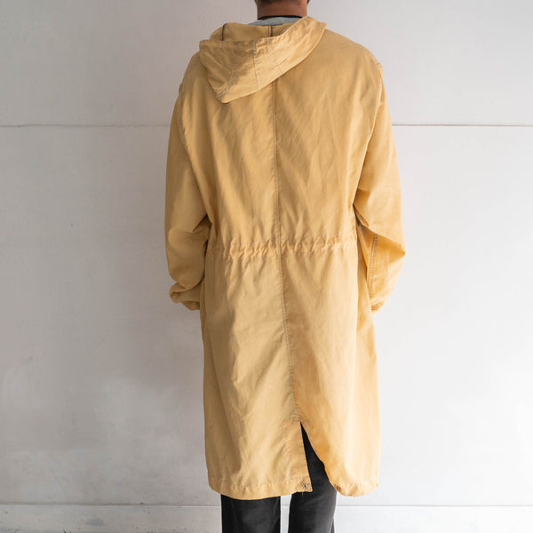 2000s Dutch military smoky yellow color snow parka -pocket remake-