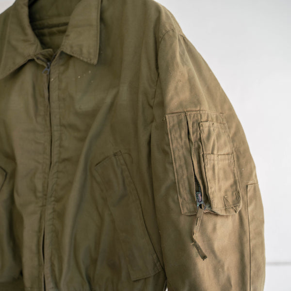1970-90s US military beige tankers jacket 'Large Short'