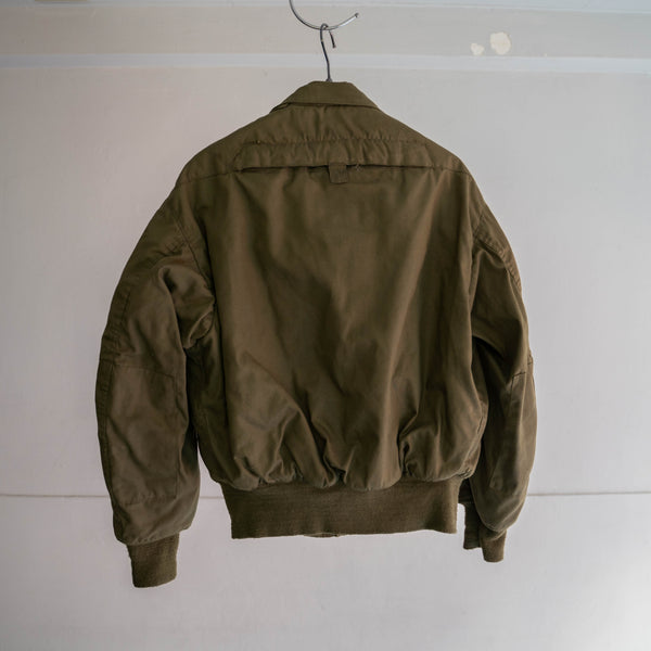 1970-90s US military beige tankers jacket 'Large Short'