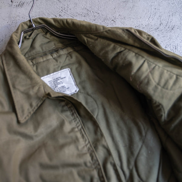 1970-90s US military beige tankers jacket 'Large Short'