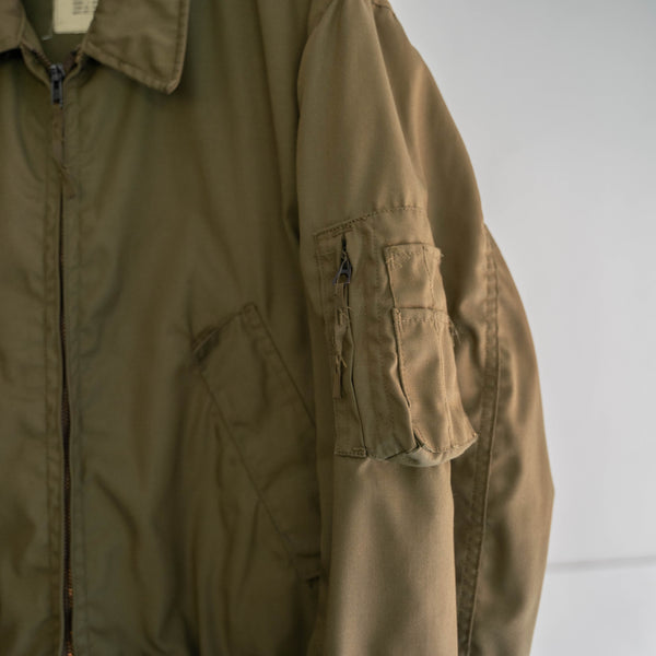 1970-90s US military beige tankers jacket 'Medium Long'