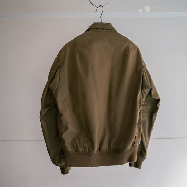 1970-90s US military beige tankers jacket 'Medium Long'