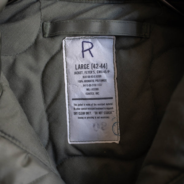 1990s US military CWU flight jacket -middle model- 'dead stock'