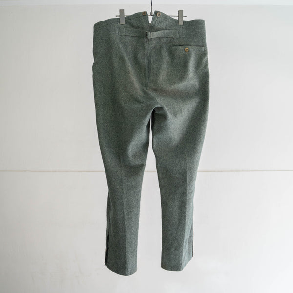 1940-50s Swiss military side line wool pants 'early model' 'dead stock'