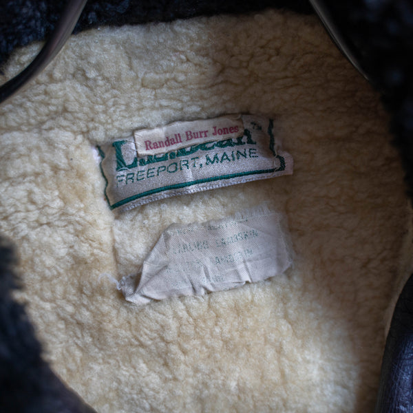 1970s L.L.Bean brown G-1 leather flight jacket