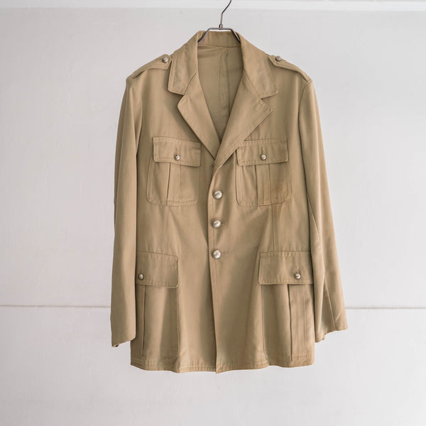 1960-70s italian military chino safari jacket