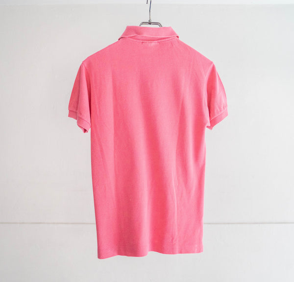 1970-80s LACOSTE pink color polo shirt 'made in France'　