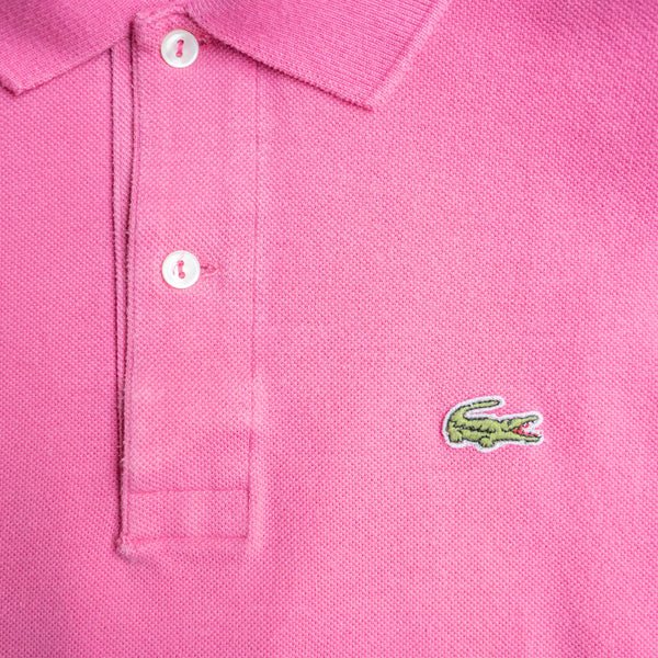 1970-80s LACOSTE pink color polo shirt 'made in France'　