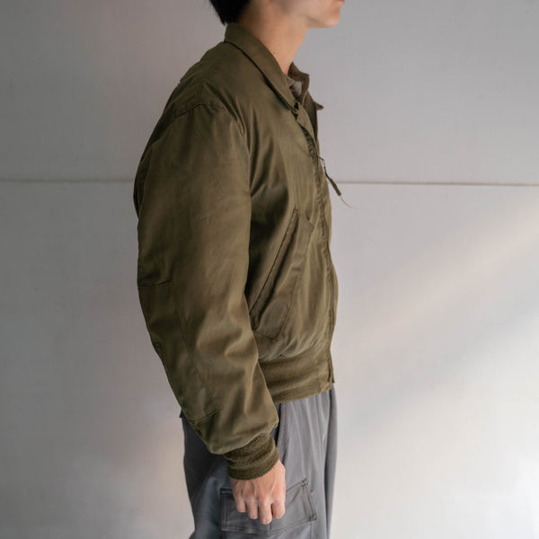 1970-90s US military beige tankers jacket 'Large Short'