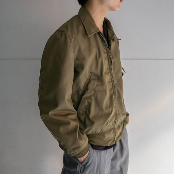 1970-90s US military beige tankers jacket 'Medium Long'