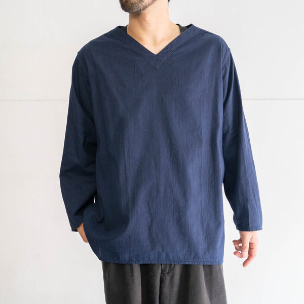 1960-70s Romania military V-neck sleeping shirt -over dyed-