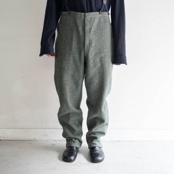 1940-50s Swiss military side line wool pants 'early model' 'dead stock'