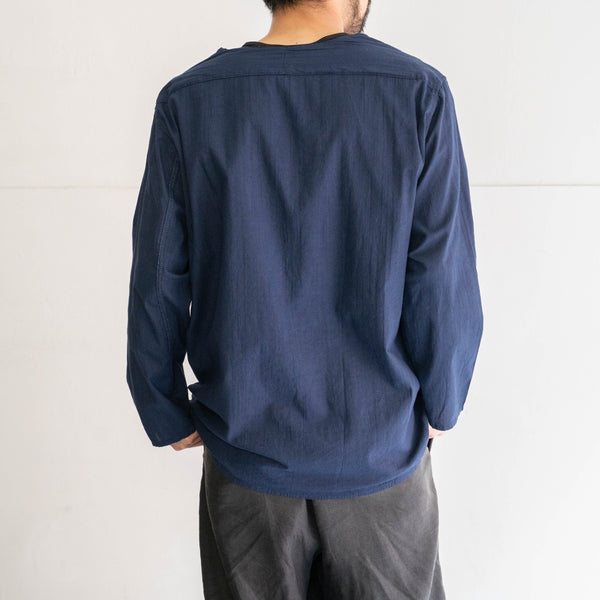 1960-70s Romania military V-neck sleeping shirt -over dyed-