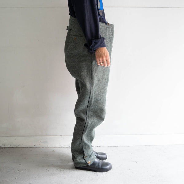 1940-50s Swiss military side line wool pants 'early model' 'dead stock'