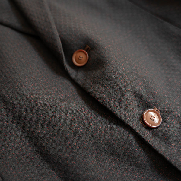 1960-70s Japan vintage black × red melange set up -great fabric-