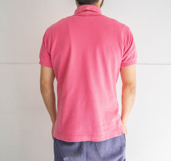 1970-80s LACOSTE pink color polo shirt 'made in France'　