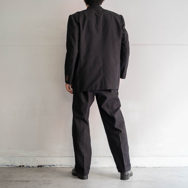 1960-70s Japan vintage black × red melange set up -great fabric-