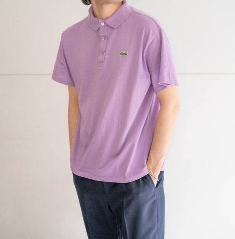 1970s LACOSTE purple color polo shirt 'made in France'