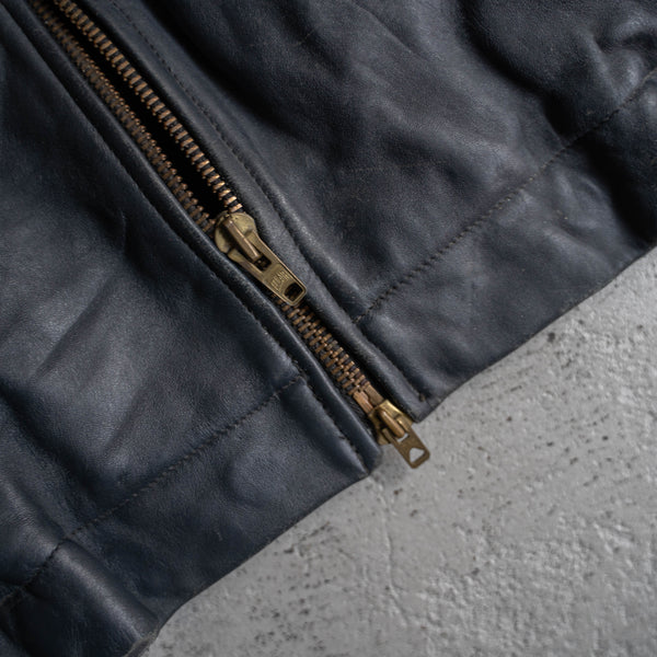 1970-90s French military pilot leather jacket -government supply- 96M