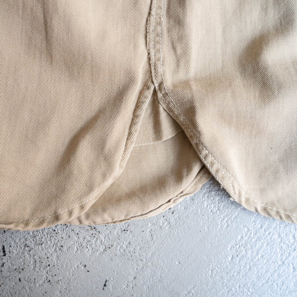 around 1960s USA chino work shirt 'with gusset'