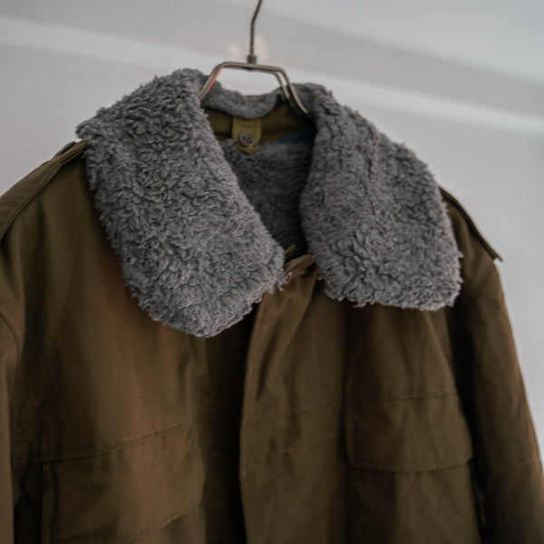 around 1980s Czech military half coat with liner & belt 'dead stock'