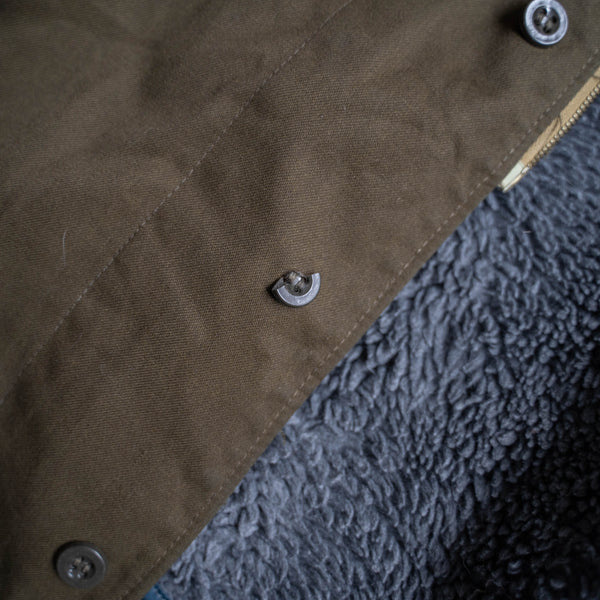 around 1980s Czech military half coat with liner & belt 'dead stock'