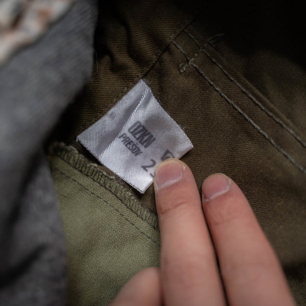 around 1980s Czech military half coat with liner & belt 'dead stock'