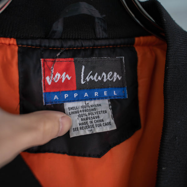 1990s black padded MA-1 jacket