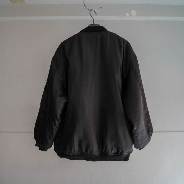 1990s black padded MA-1 jacket