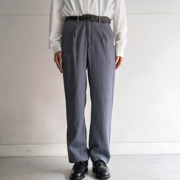 2000s Italian military dress pants  -navy? dyed-