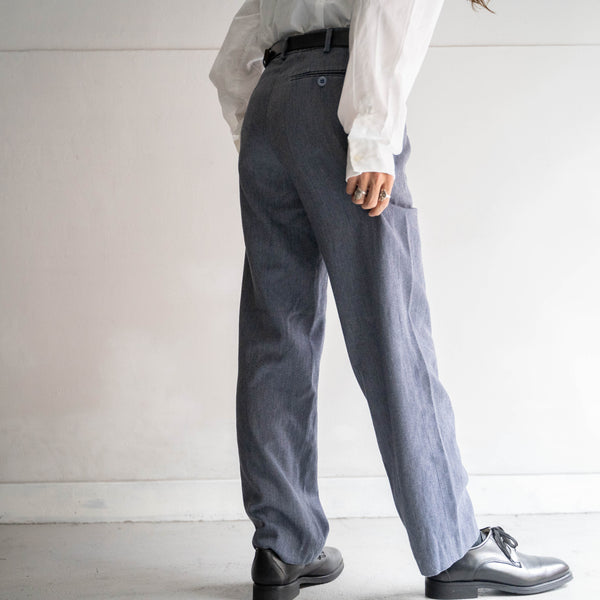 2000s Italian military dress pants  -navy? dyed-