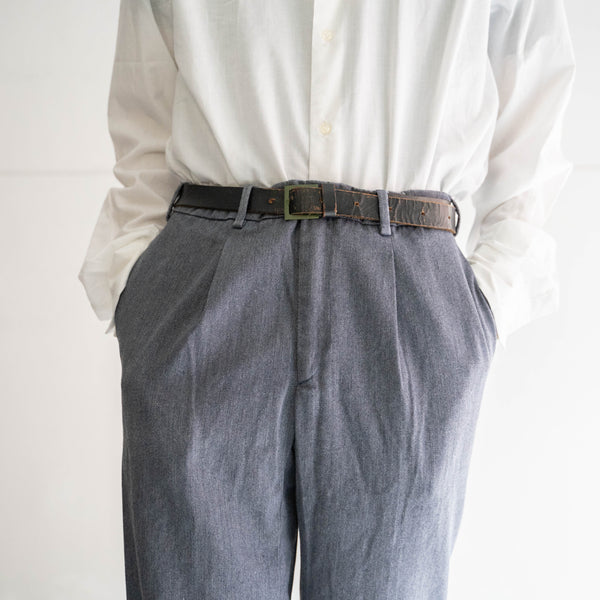 2000s Italian military dress pants  -navy? dyed-