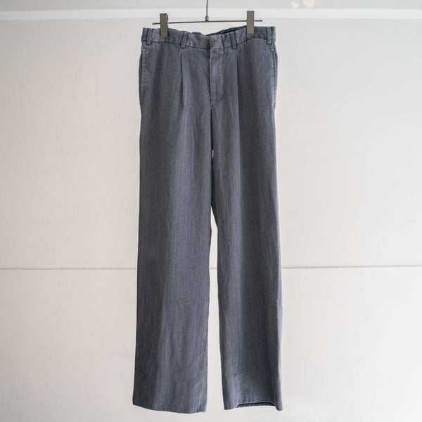 2000s Italian military dress pants  -navy? dyed-