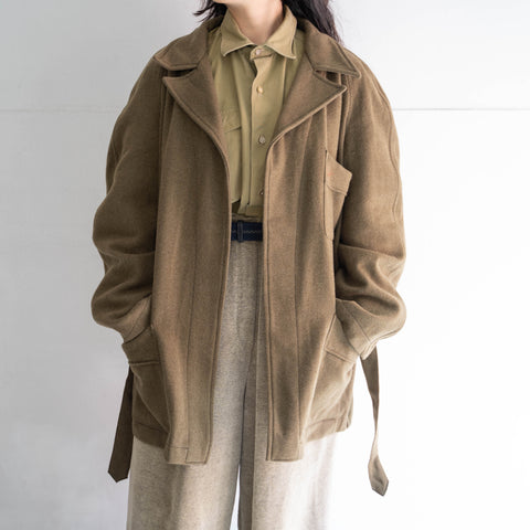 1960s Italian military wool gown coat