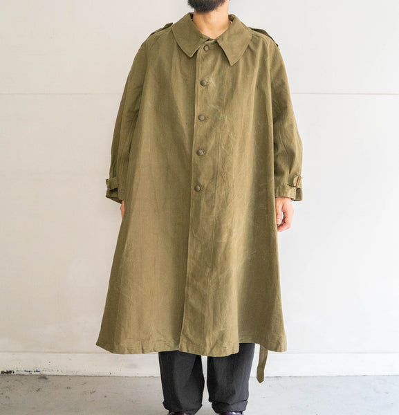 1930-40s French military M35 motorcycle coat 'cotton×linen type'