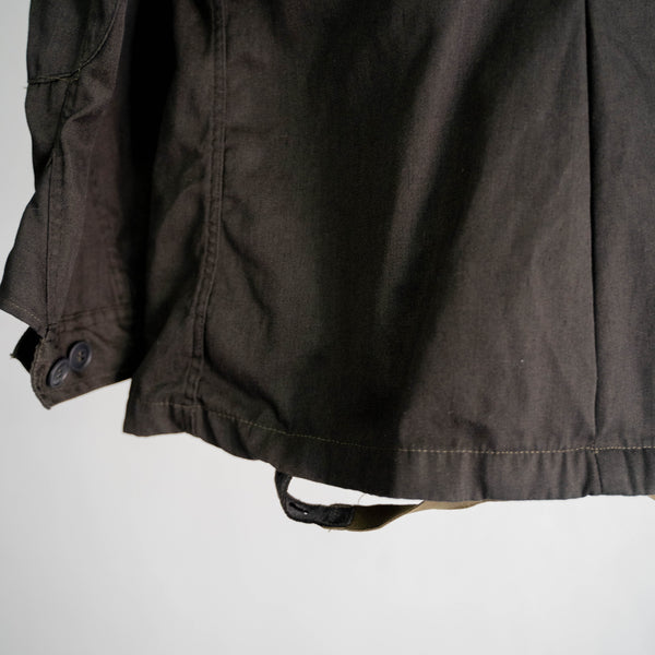 1960-70s Italian military combat jacket 'dead stock'- black dyed-