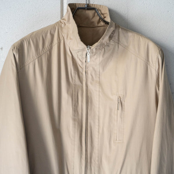 around 1990s beige color design nylon half coat