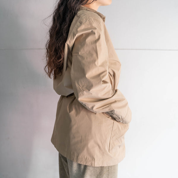 around 1990s beige color design nylon half coat