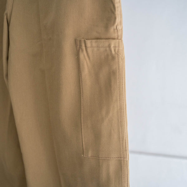 around 1960s france work chino pants "dead stock"