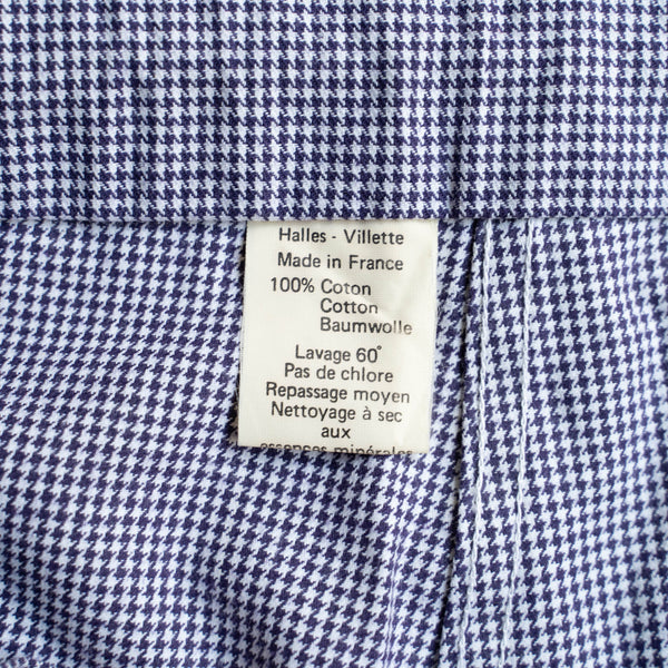 1970-80s France houndstooth chef pants -with drawcord- 'dead stock'