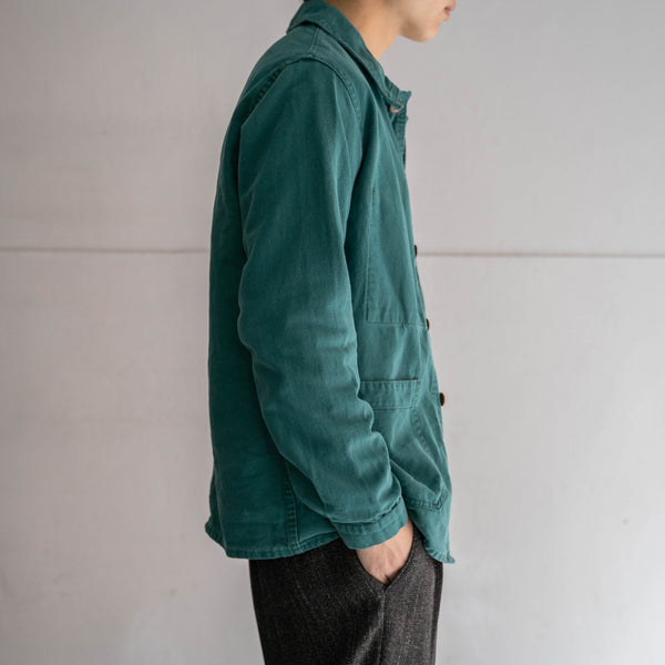 around 1970s France work jacket -strange green color-