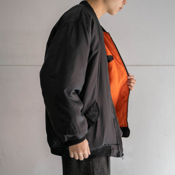 1990s black padded MA-1 jacket