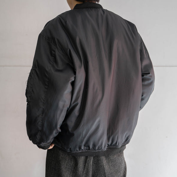 1990s black padded MA-1 jacket